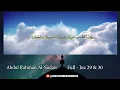 Download Lagu Quran: Juz 29 \u0026 30 by Abdul Rahman Al-Sudais