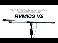 How To Set Up Rockville RVMIC3 V2 Tripod Mic Stand With Metal Quick Release Hand Clutch Boom