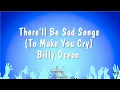 There'll Be Sad Songs (To Make You Cry) - Billy Ocean (Karaoke Version)
