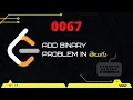 Add Binary Leetcode 67 in Telugu