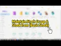 SQL Account Maintain Stock Group Stock Item