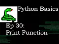 Python Basics Print function