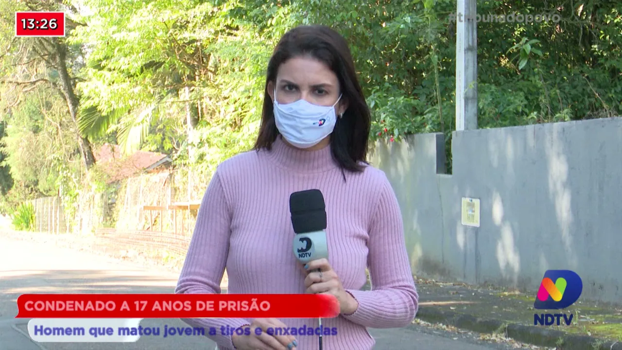 Condenado a 17 anos de prisão homem que matou jovem a tiros e enxadadas, em Jaraguá do Sul