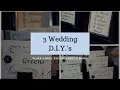 3 Quick Wedding D I Y s Escort Cards Place Cards Menu
