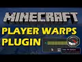Warp management in Minecraft with Player Warps Plugin