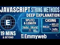 Learn JavaScript String methods Deep learn in 19min