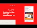 Problem Solving Through Programming in C Week 10 Nptel Assignment Answers Jan 2021