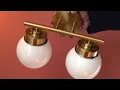 Overview Demo Gold Bathroom Light Fixtures LMS 2 Light Globe Bathroom Vanity Light Fixtures