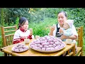 Lagu How to Harvest Giant Wild Taro to Make Taro Cakes with My Two Daughter - Single Mom Life