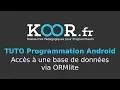 TUTO Android Acces a une base de donnees via ORMlite