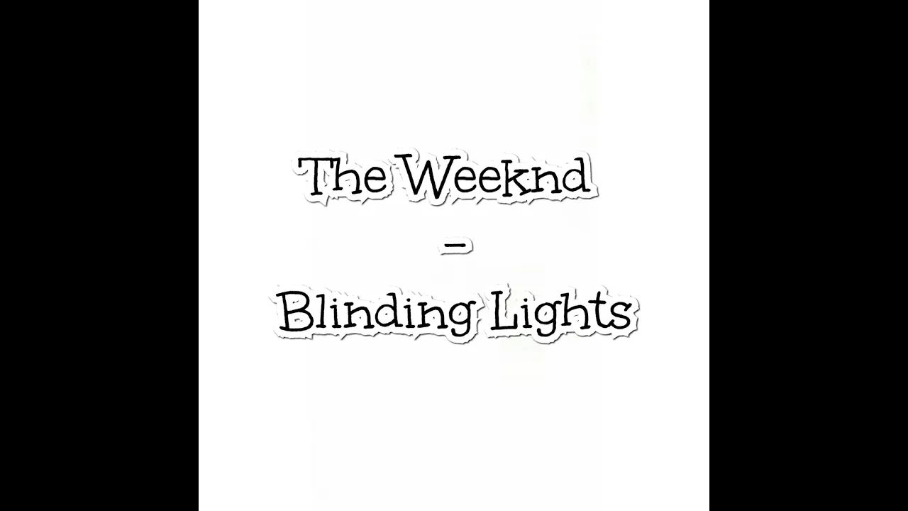 The Weeknd - Blinding Lights Lirik dan Terjemahan The Weeknd - Blinding Lights Lirik dan Terjemahan