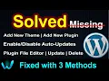 SOLVED No Add New Button in WordPress Website with 3 Methods Fixed Missing Problem