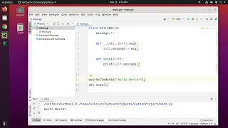 How to create and run your first python program on pycharm in Ubuntu 20 04 with python3 9 virtualenv
