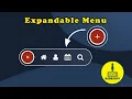 ASMR Programming - How to create Expandable Navigation Bar using HTML CSS JS