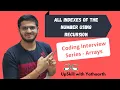 All indexes of the number in the Array using recursion Placement Preparation Series - Arrays