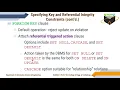 18CS53 MODEL 2 SQL Specifying Constraints