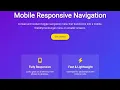 Responsive Mobile Toggle Navigation Menu using HTML CSS JavaScript Navigation Bar Project