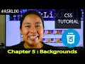 Chapter 5 CSS Tutorial - Backgrounds