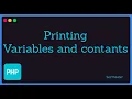 PHP 7 4 basics in Arabic - Printing variables and constants