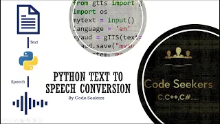 Text to Speech in Python Text to Speech Conversion in Python using Google API gTTS Python Projects