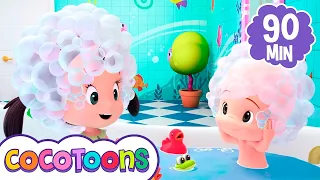 Canción del baño 🛀🏼 y más canciones infantiles de Cleo y Cuquin | Cocotoons