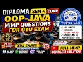 OOP-JAVA MIMP QUESTIONS FOR GTU EXAM DIPLOMA SEM 4 COMPUTER ALL UNIT GTU MIMP