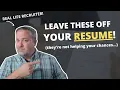 Remove These From Your Resume - Tips On How To Write An Effective Resume