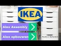 Ikea Alex Drawer Ikea Alex kast opbouwen met Mystika Watch this before you buy