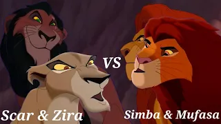 Ll Simba And Mufasa Vs Scar And Zira Ll Part 1 