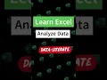 Analyze Data in Excel