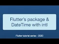 09-Flutter basics-Add packages and format DateTime with intl