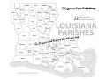 Louisiana Parishes Maps by Cypress Cove Publishing
