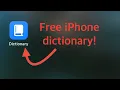 How to Make Your Own Free iPhone Dictionary App