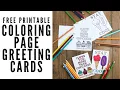 Free Printable Greeting Cards to Color