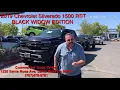 2019 Chevrolet Silverado RST Black Widow Edition