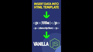 Inject data into HTML template Node JS Tutorial