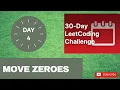 30 days LeetCode April Challenge Day 4 - move zeroes