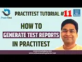 PractiTest Tutorial - How to Generate Test Reports in PractiTest