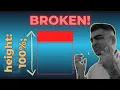 Why height 100 Never Works in CSS and How to Fix It