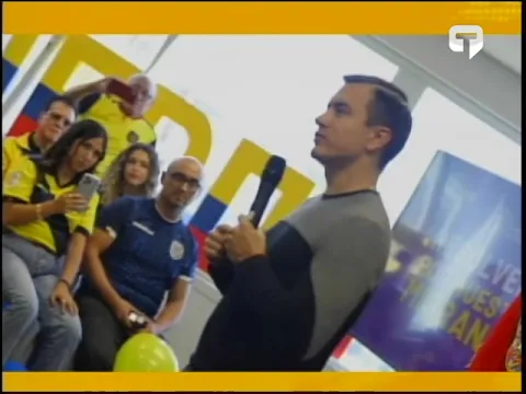 Presidente Daniel Noboa dialogó con comunidad migrante ecuatoriana