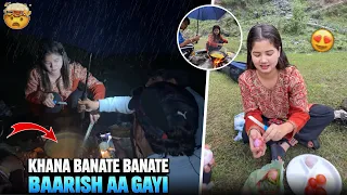 Itni Mast location me khana Banaya aur Barish ki wajaha se Sub Barbaad‼️🥲