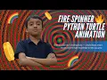 Python Turtle Fire Spinner Animation Infinite Spiral Colors