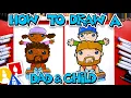 How To Draw A Child On Dad s Shoulders