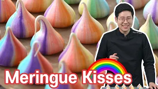 Download Rainbow Meringue Kisses | The Best Meringue Cookie MP3