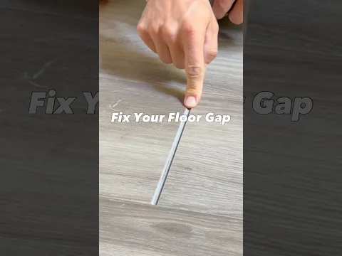 How to Fix LVP Floor Gap! #diy #tools #construction