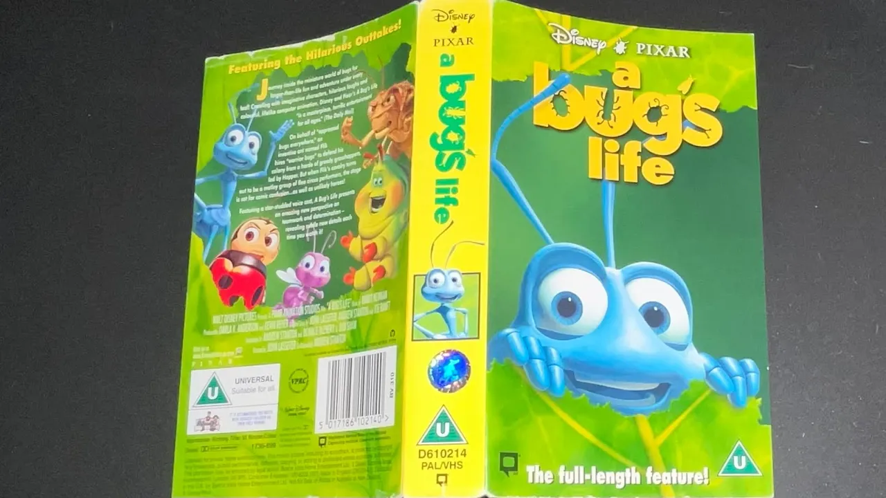 Opening & Closing to A Bugs Life (1999 VHS UK)