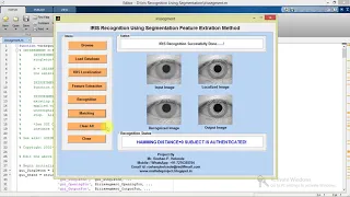 Matlab Code for Iris Recognition Using Segmentation and Feature Extraction