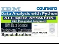 Data Analysis with Python All Quiz Assignment Answers IBM Data Science Coursera