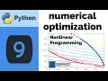Numerical Optimization with Python GEKKO