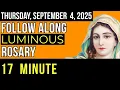 Download Lagu WATCH - FOLLOW ALONG VISUAL ROSARY for THURSDAY, SEPTEMBER 4, 2025 - CHRIST MY GUIDE